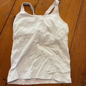 Lululemon lavender waist length ebb to street tank